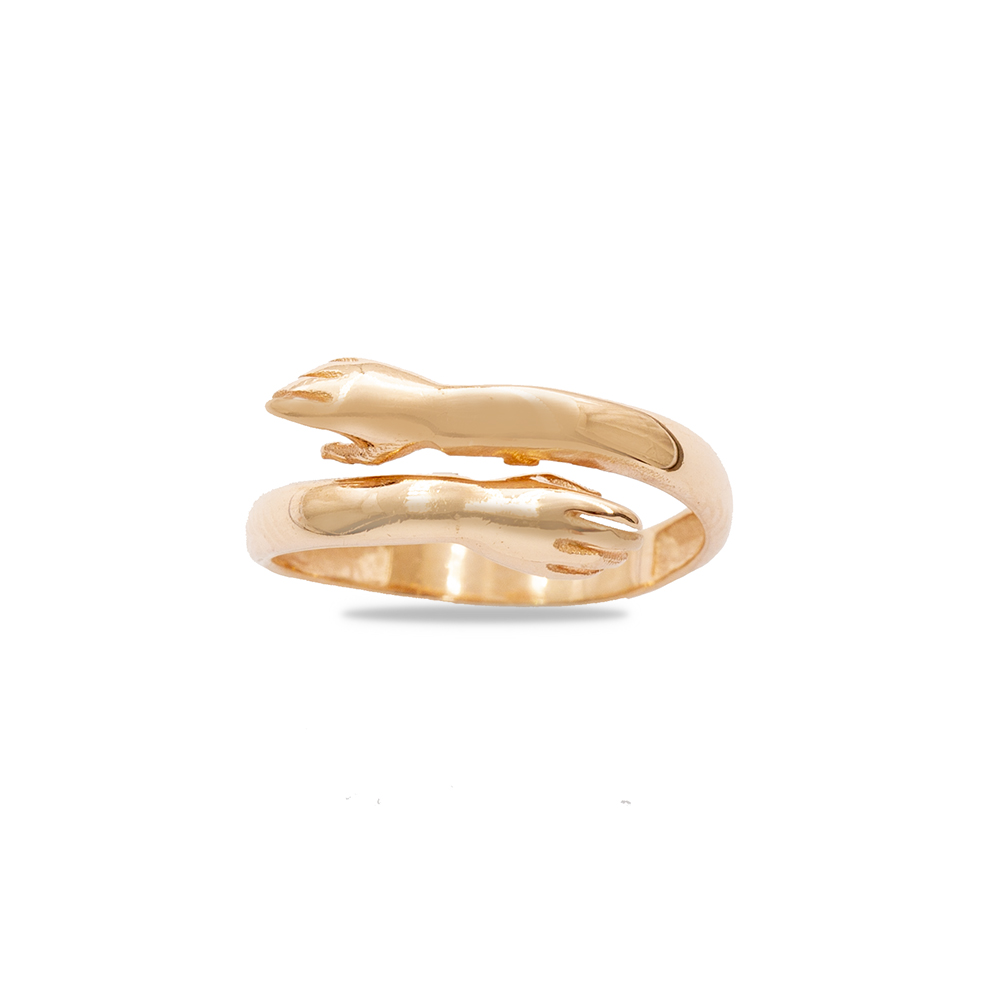 Anne Bebek Eli Detaylı Rose Renk Ayarlanabilir Ölçü 925 Ayar Gümüş Kadın Yüzük - 2