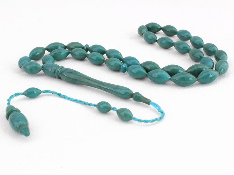 Arpa Kesim Teal Rengi Katalin Tesbih - 1