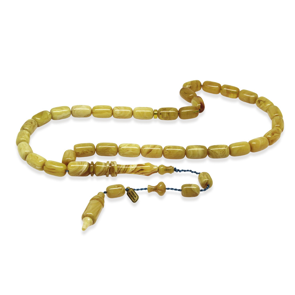 Katalin Tesbih - Sistem Takımlı - Usta İşçilikli - İmamesi Halkalı - Zeytin Yeşili - Kapsül Kesim - 4