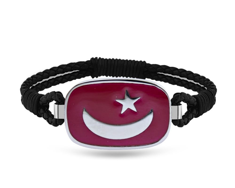 Ay Ve Yıldız Deri Bileklik 4 - 1