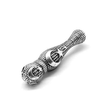 Ayyıldız Motifli 925 Ayar Gümüş İmame - Tesbihane