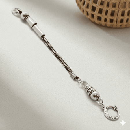 Ayyıldız Tasarım Uzun Model 925 Ayar Gümüş Püskül - Tesbihane