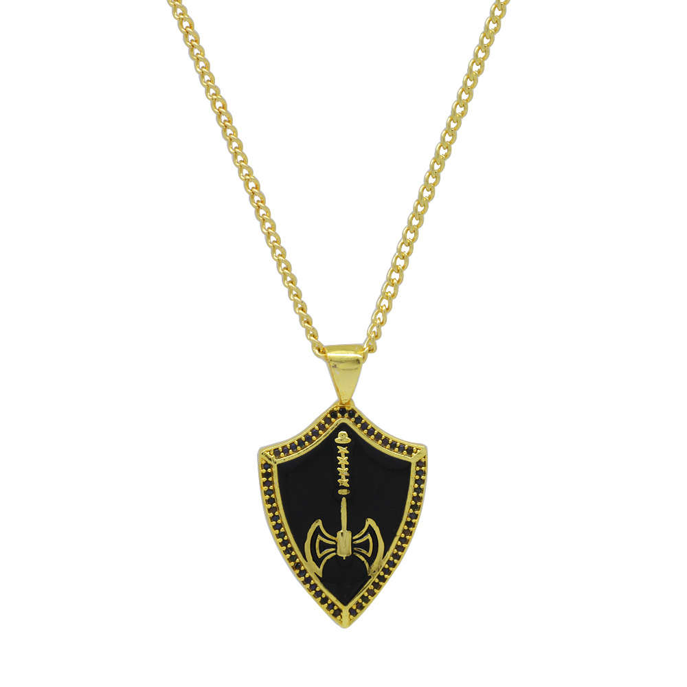 Balta Tasarım Gold Renk Zincir Pirinç Bay Kolye - 3