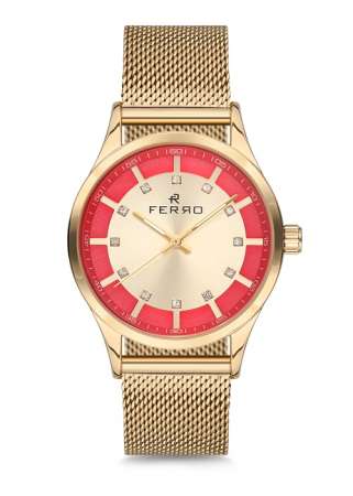 Bayan Ferro HASIR Saat - F51374-428-B2 - FERRO