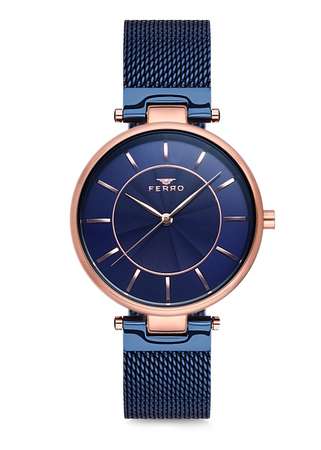 Bayan Ferro Metal Saat - F1828C-955-T - FERRO