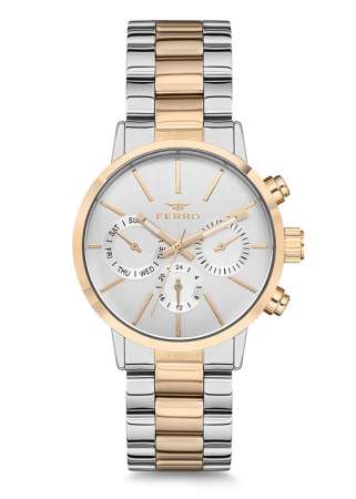 Bayan Ferro Metal Saat - F81886A-9003-D - FERRO