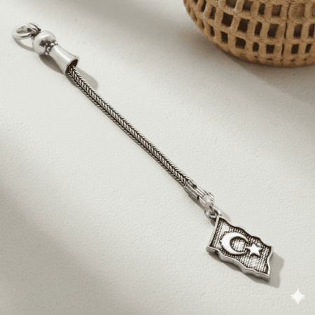 Bayrak Tasarım 925 Ayar Gümüş Püskül - Tesbihane