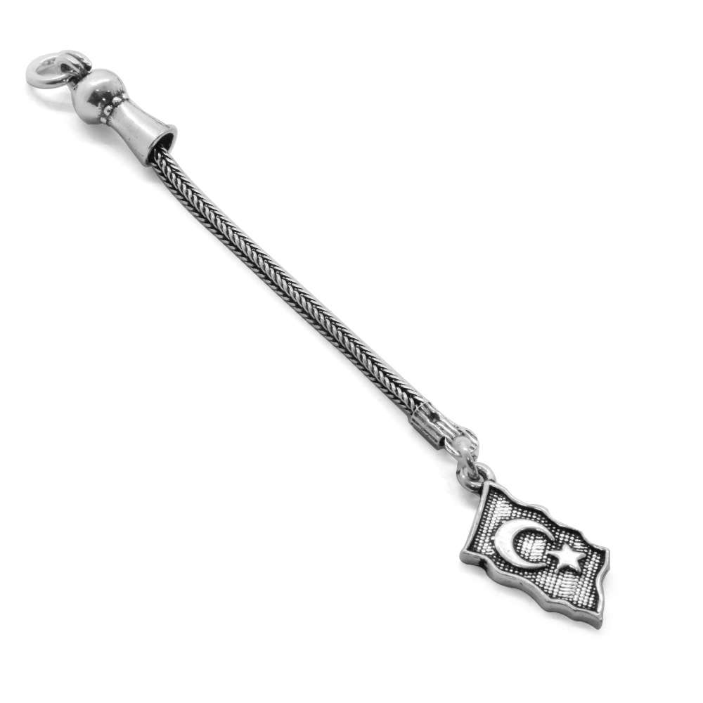 Bayrak Tasarım 925 Ayar Gümüş Püskül - 2