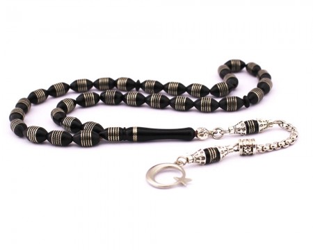 Beyaz Sarmal Kuka Metal Püskül Tesbih Model 2 - Tesbihane