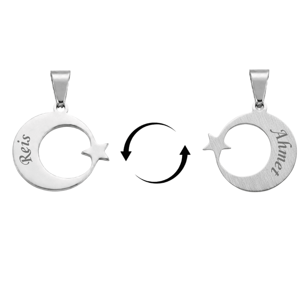 Çelik Püskül Ucu - Kişiye Özel - Gümüş Renk - Ayyıldız Tasarım - 3