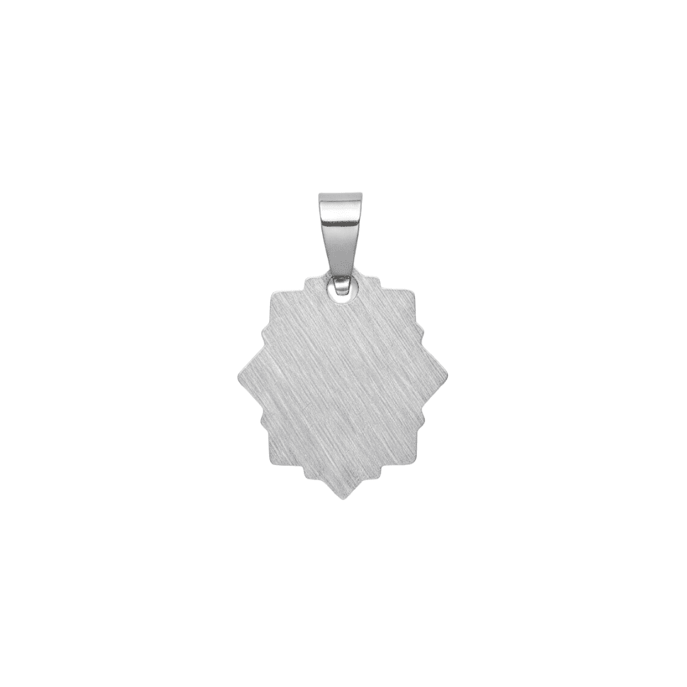 Çelik Püskül Ucu - Nazar Ayeti Yazılı - Kişiye Özel - Gümüş Renk - Yıldız Tasarım - 3