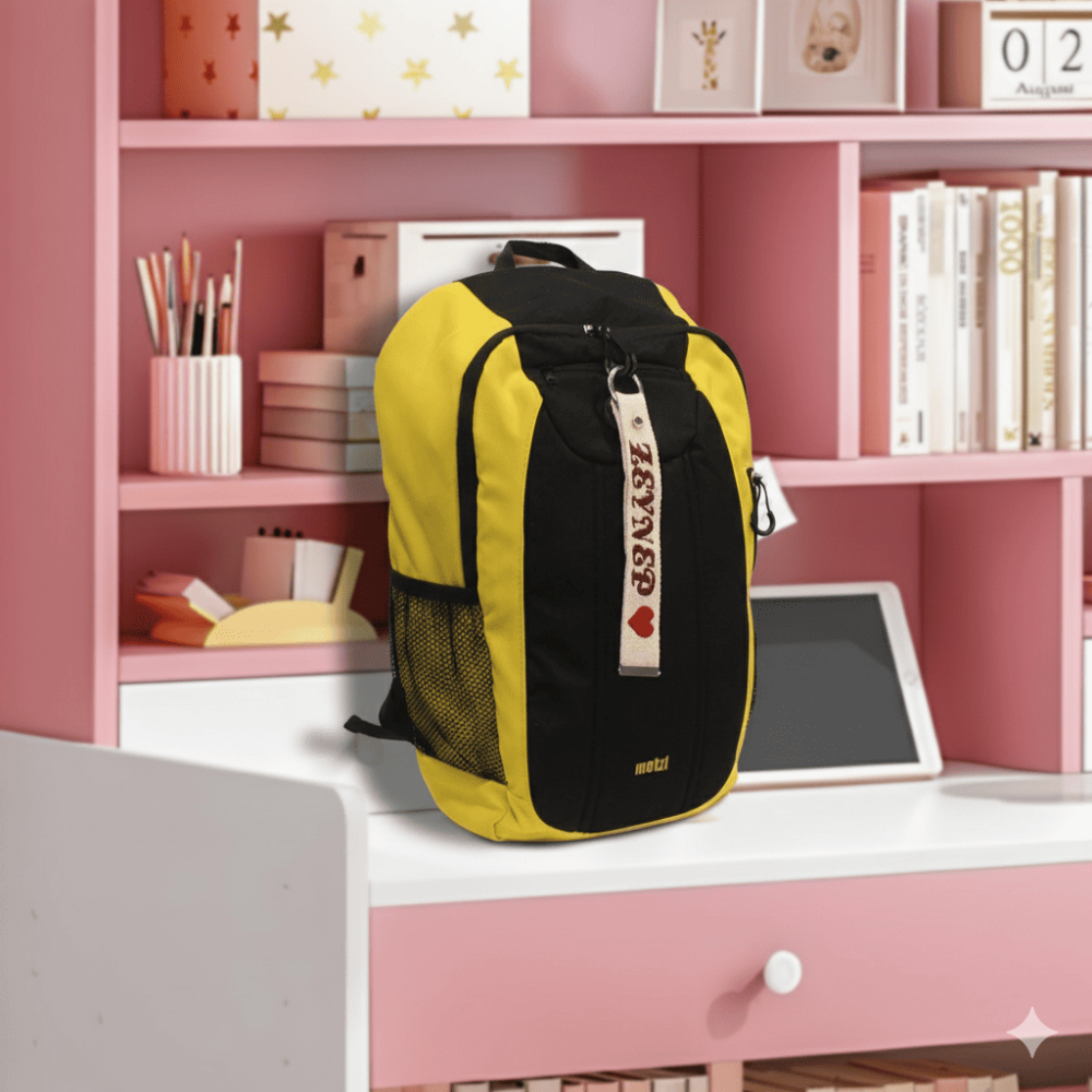 Çelik Tokalı - Öğrenciye Özel Askı Etiketi - Ekru - Dayanıklı Kumaş Üzerine İsim - Sembol Nakışlı - 7