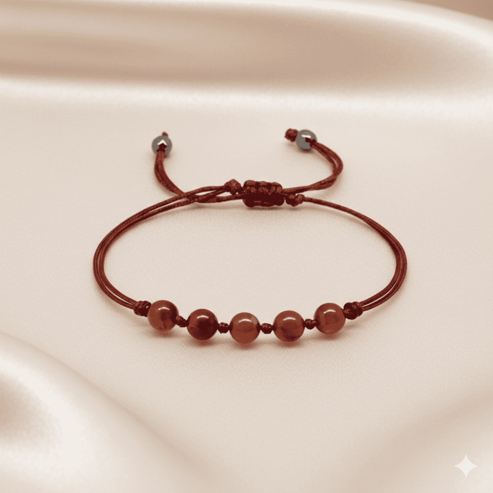 Çocuk Doğal Damla Kehribar Bileklik - Bal Rengi - Küre Kesim - Makrome Örgülü - 3