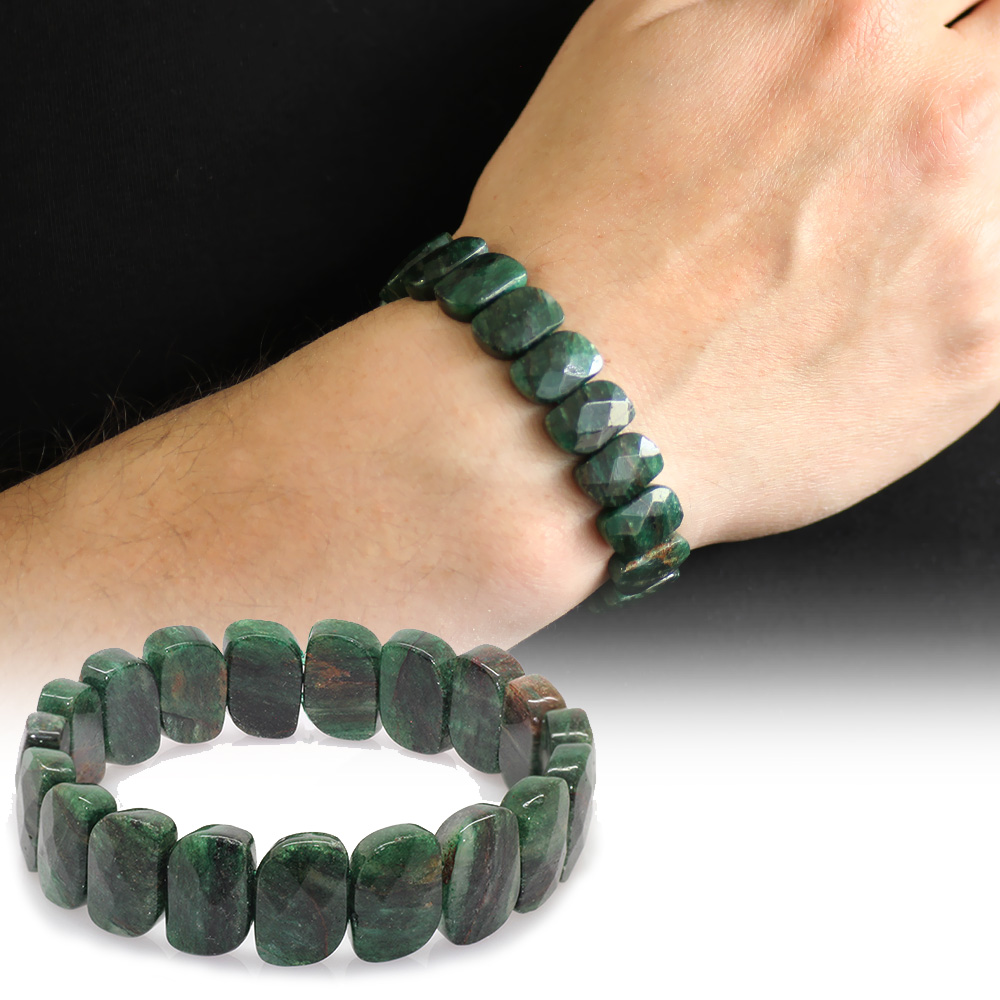 Diopsit Doğaltaş Rolex Erkek Bileklik - 1