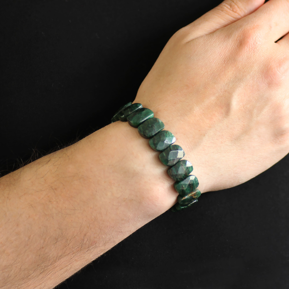 Diopsit Doğaltaş Rolex Erkek Bileklik - 3