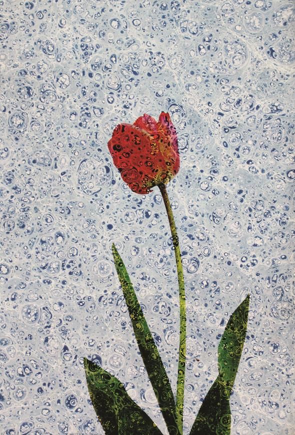 Ebru Sanatı Kanvas Tablo - 2