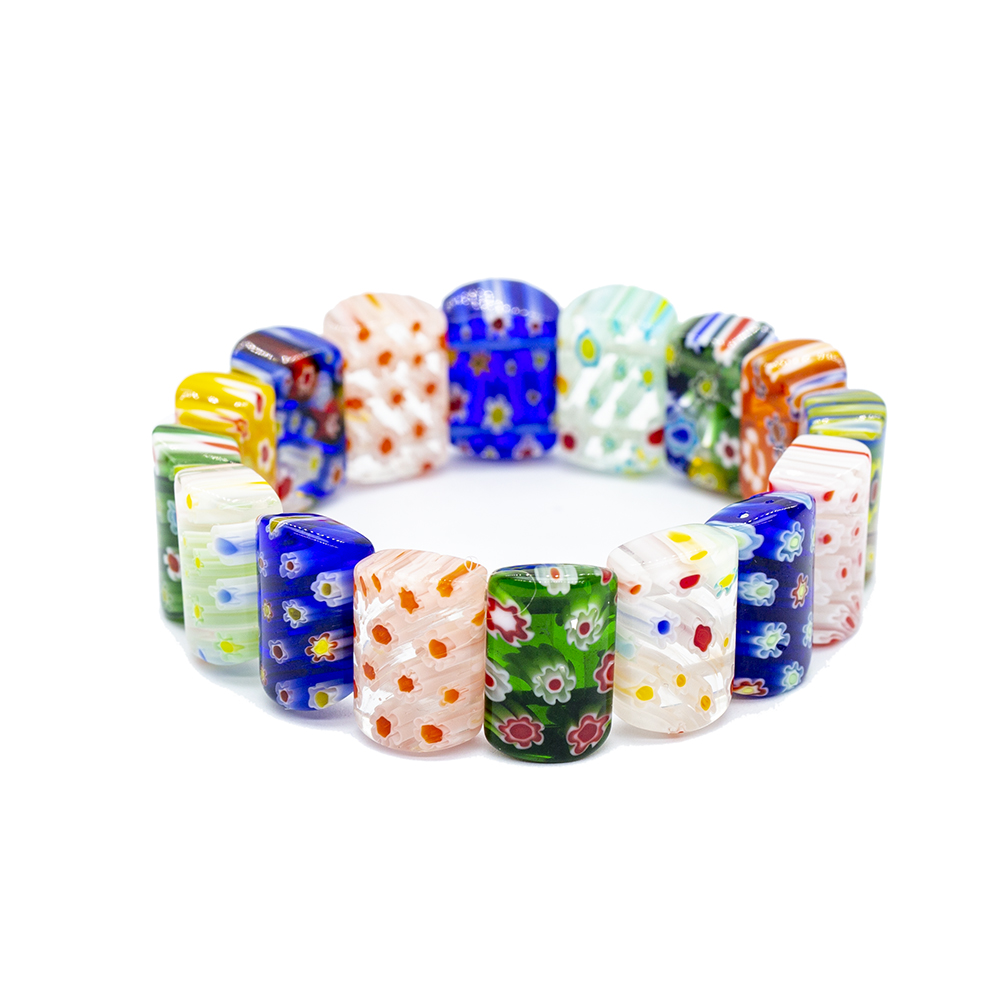 El İşçiliği Murano Cam Sanatı Çakra Tasarım Rolex Kadın Bileklik - 5