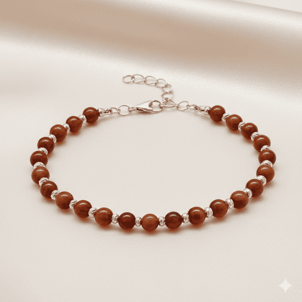 Erkek Doğal Damla Kehribar Bileklik - Bal Rengi - Küre Kesim - Dorika Top Süslemeli - Çelik Zincirli - 3