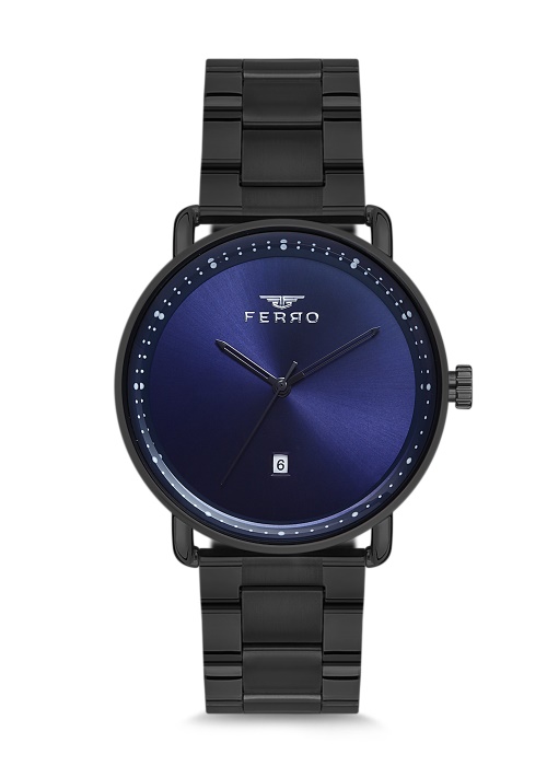 Ferro Siyah Çelik Kordon Erkek Kol Saati F1994A-1009-ZD F1994A-1009-ZD - 1