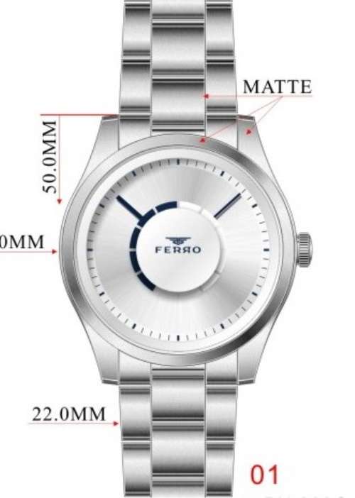 Erkek Ferro METAL Saat - F40071A-139-A - 1