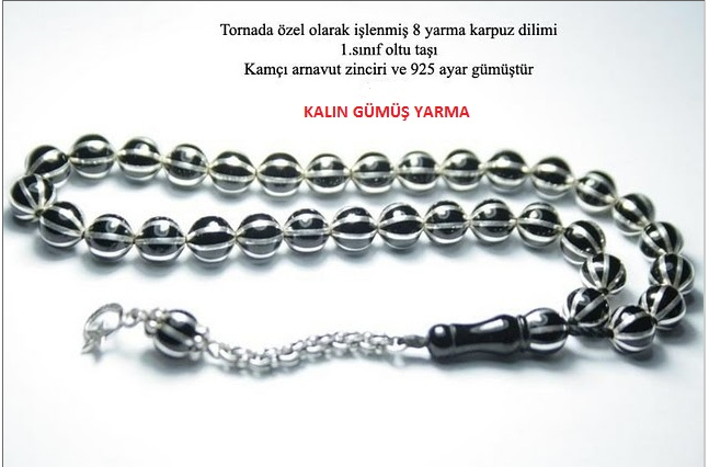 Erzurum Oltusu 8 yarma Karpuz Dilimli Tesbih - 1