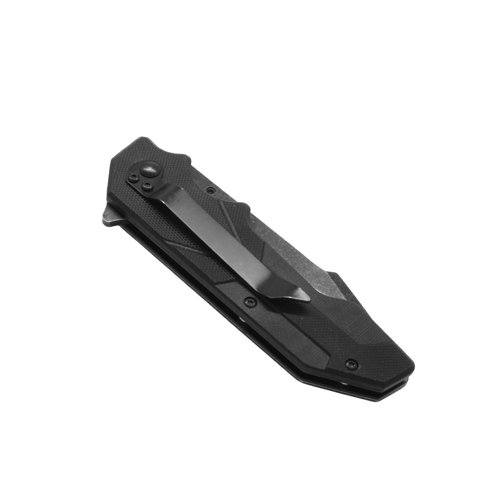Eskitme Metal Polimer Saplı İsme Özel Yazılı 9Cr13MoV Kalite Paslanmaz Çelik Avcı Kamp Bıçağı - 4