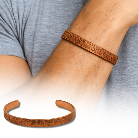 Erkek Bakır Bileklik - Dalga Desenli - Esnek Yapılı
- Tesbihane