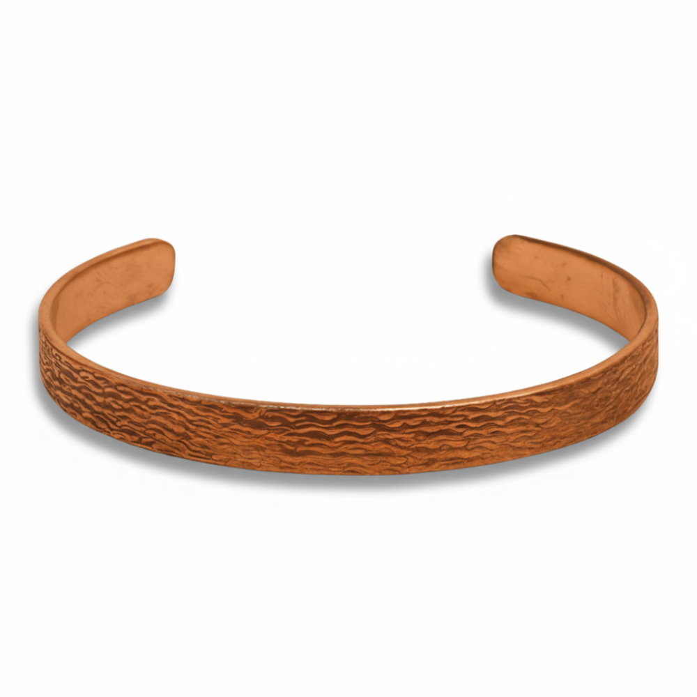 Erkek Bakır Bileklik - Dalga Desenli - Esnek Yapılı
- 4