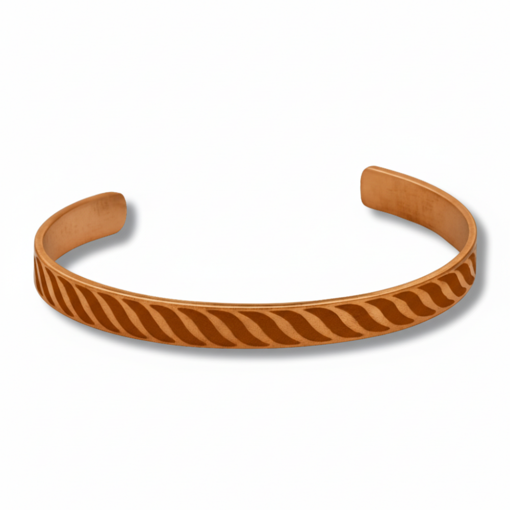 Kadın Bakır Bileklik - Modern Tasarım - Esnek Yapılı - 4