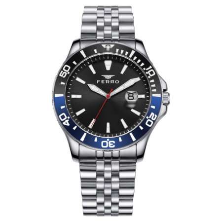 Ferro Gümüş Çelik Kordon Erkek Kol Saati F11196A-A7 F11196A-A7 - FERRO