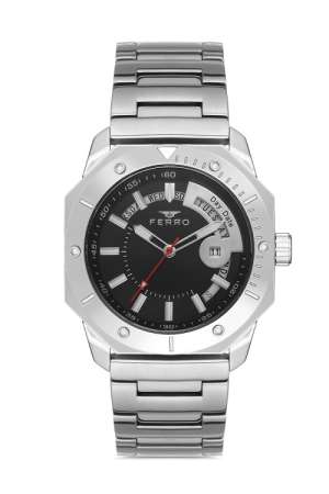 Ferro Gümüş Çelik Kordon Erkek Kol Saati F11198A-A2 F11198A-A2 - FERRO