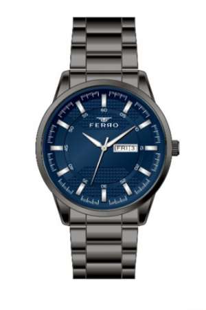 Ferro Sİyah Çelik Kordon Erkek Kol Saati F11931A-V3 F11931A-V3 - FERRO