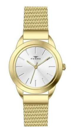 Ferro Sarı Hasır Kordon Kadın Kol Saati F21073C-B F21073C-B - FERRO