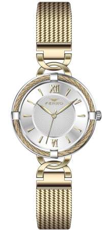 Ferro Sarı Hasır Kordon Kadın Kol Saati F21092C-D F21092C-D - FERRO