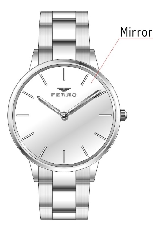 Ferro Gümüş Çelik Kordon Kadın Kol Saati F21124A-A F21124A-A - 1