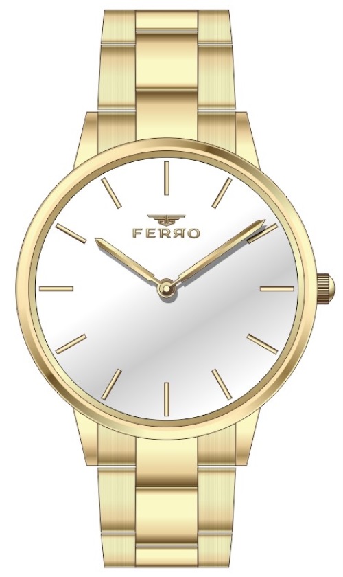 Ferro Sarı Çelik Kordon Kadın Kol Saati F21124A-B F21124A-B - 1