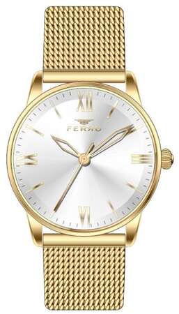 Ferro Sarı Hasır Kordon Kadın Kol Saati F21182C-B F21182C-B - FERRO