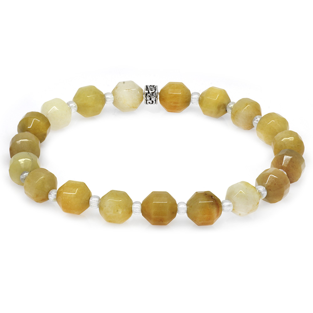 Faset Kesim Akik Doğaltaş Erkek Bileklik - 2