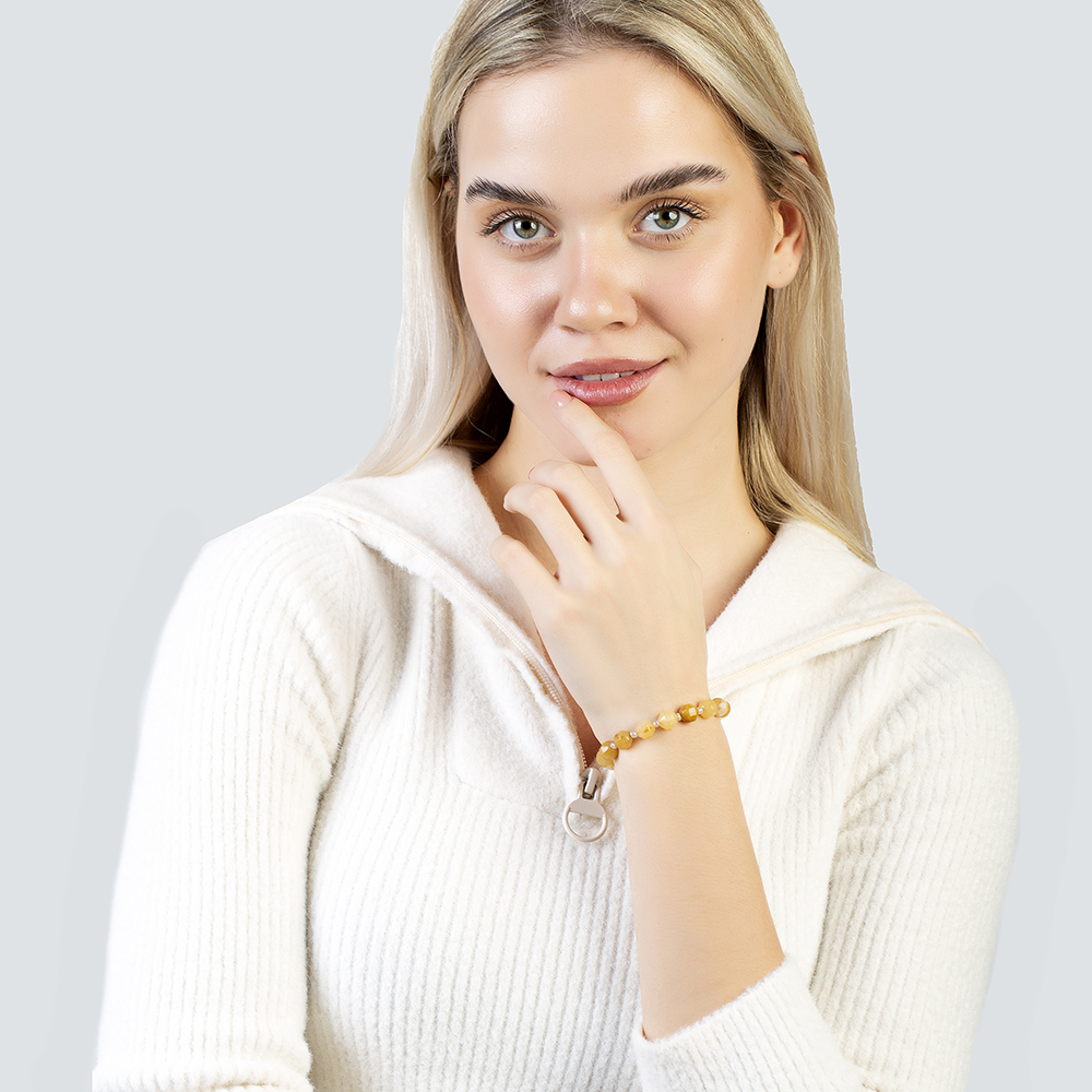 Faset Kesim Akik Doğaltaş Kadın Bileklik - 3