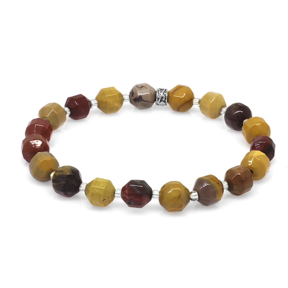 Faset Kesim Mokait Doğaltaş Erkek Bileklik - 2