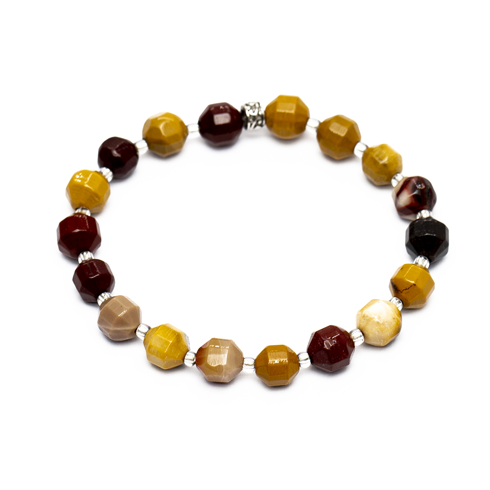 Faset Kesim Mokait Doğaltaş Kadın Bileklik - 4