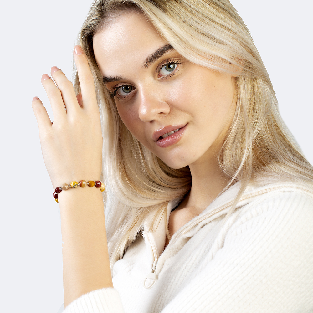 Faset Kesim Mokait Doğaltaş Kadın Bileklik - 3