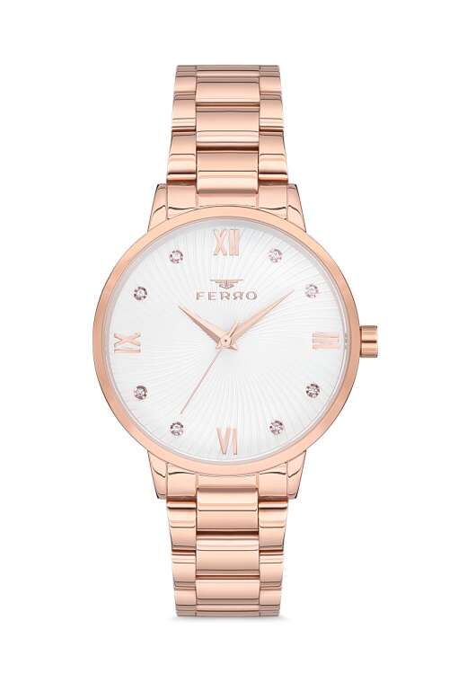 Ferro Rose çelik Kordon Kadın Kol Saati F21122A-1163-C F21122A-1163-C - 1