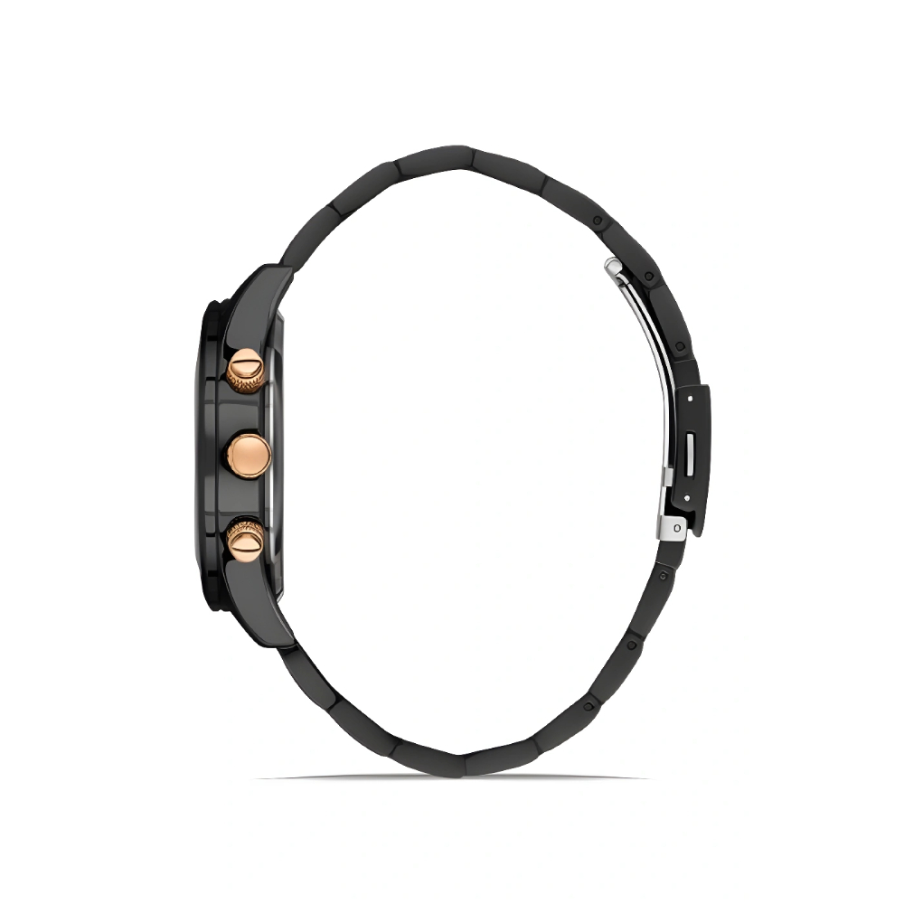 Ferro Gri Çelik Kordon Erkek Kol Saati Fonksiyonları Aktif 3 ATM Su Geçirmez TH-FM31320A-V3 - 3