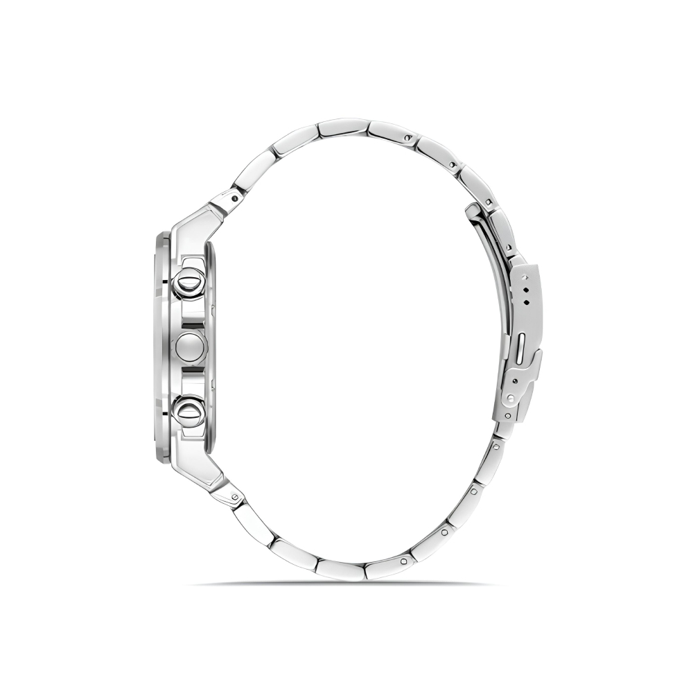 Ferro Gümüş Renk Çelik Kordon Erkek Kol Saati Fonksiyonlar Aktif 3 ATM Su Geçirmez TH-FM40123A-A3 - 3