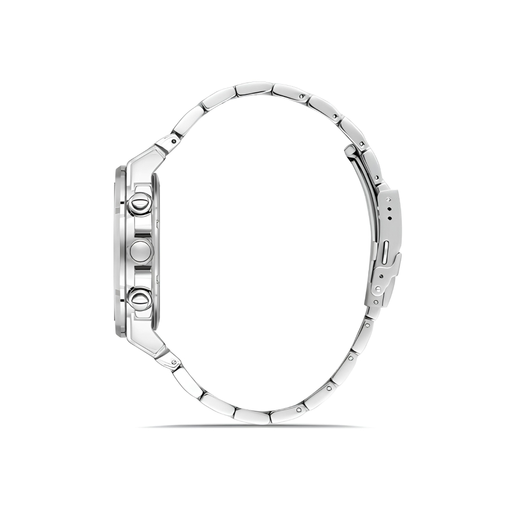 Ferro Gümüş Renk Çelik Kordon Erkek Kol Saati Fonksiyonlar Aktif 3 ATM Su Geçirmez TH-FM40123A-A6 - 3