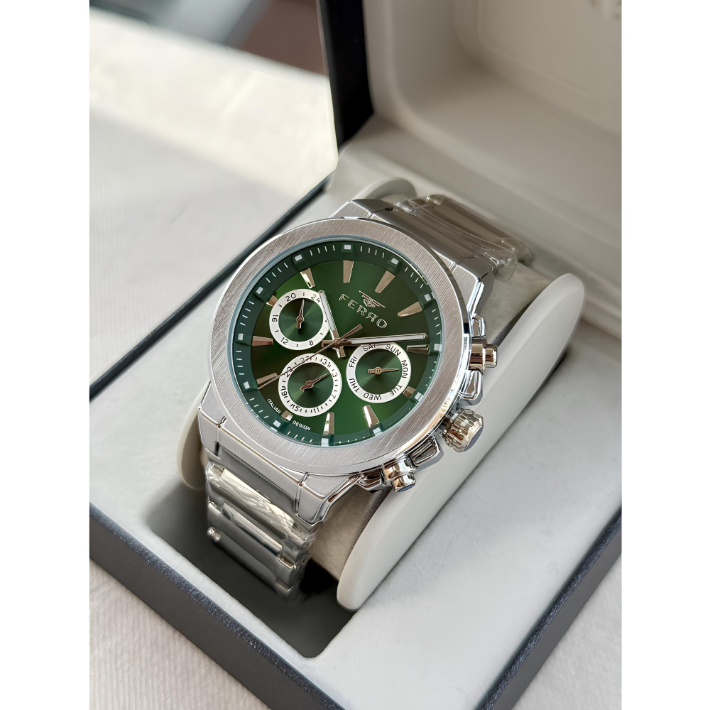 Ferro Gümüş Renk Çelik Kordon Erkek Kol Saati Fonksiyonlar Aktif 3 ATM Su Geçirmez TH-FM40123A-A6 - 5