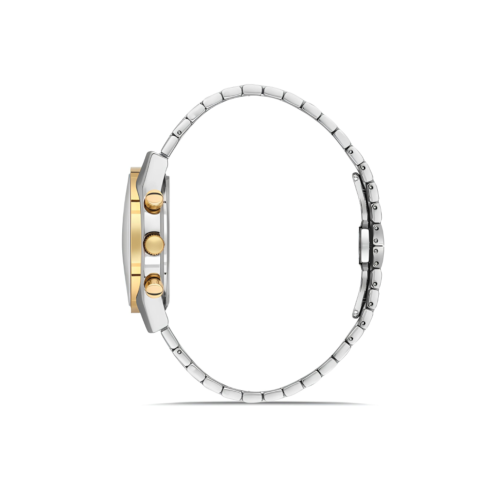 Ferro Gümüş Renk Çelik Kordon Erkek Kol Saati Fonksiyonlar Aktif 3 ATM Su Geçirmez TH-FM43011A-D3 - 2