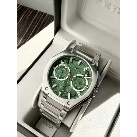 Ferro Gümüş Renk Çelik Kordon Erkek Kol Saati Fonksiyonlar Aktif 3 ATM Su Geçirmez TH-FM43023AWT-A6 - Tesbihane