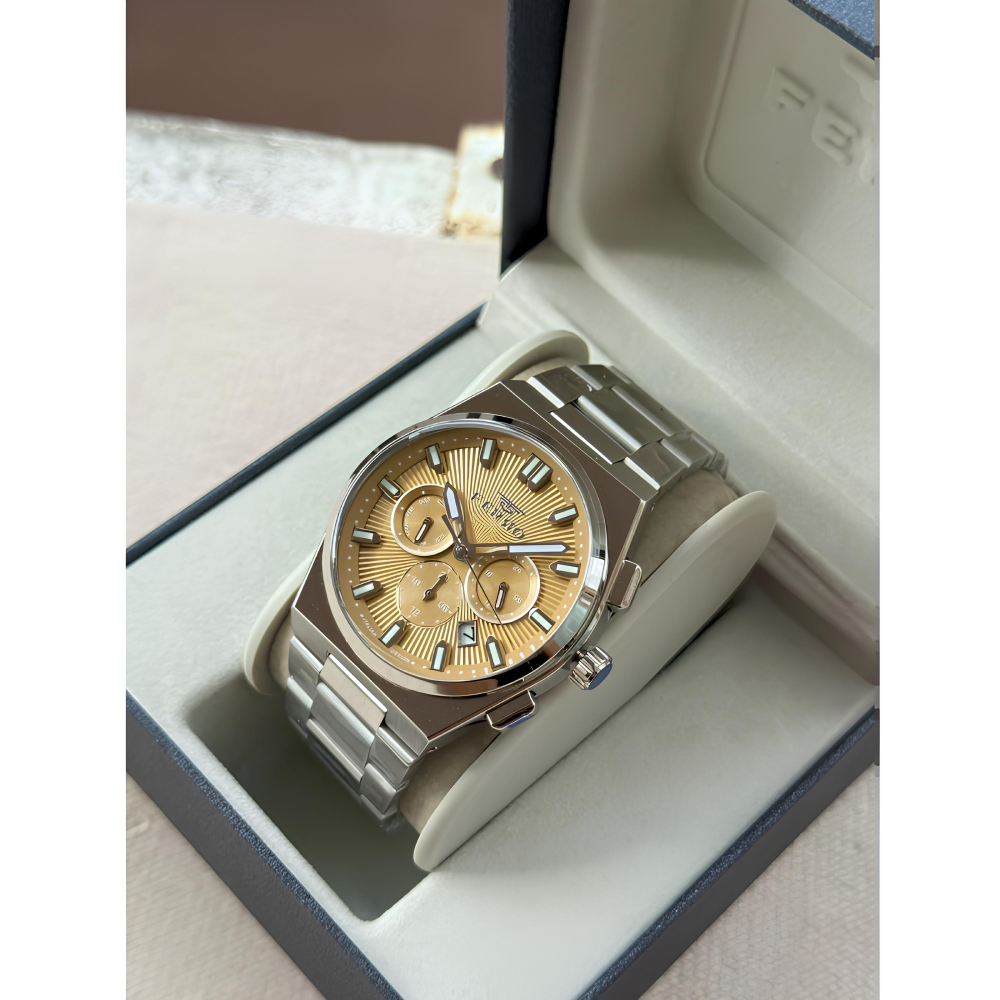 Ferro Gümüş Renk Çelik Kordon Erkek Kol Saati Fonksiyonlar Aktif 3 ATM Su Geçirmez TH-FM43027A-A7 - 3